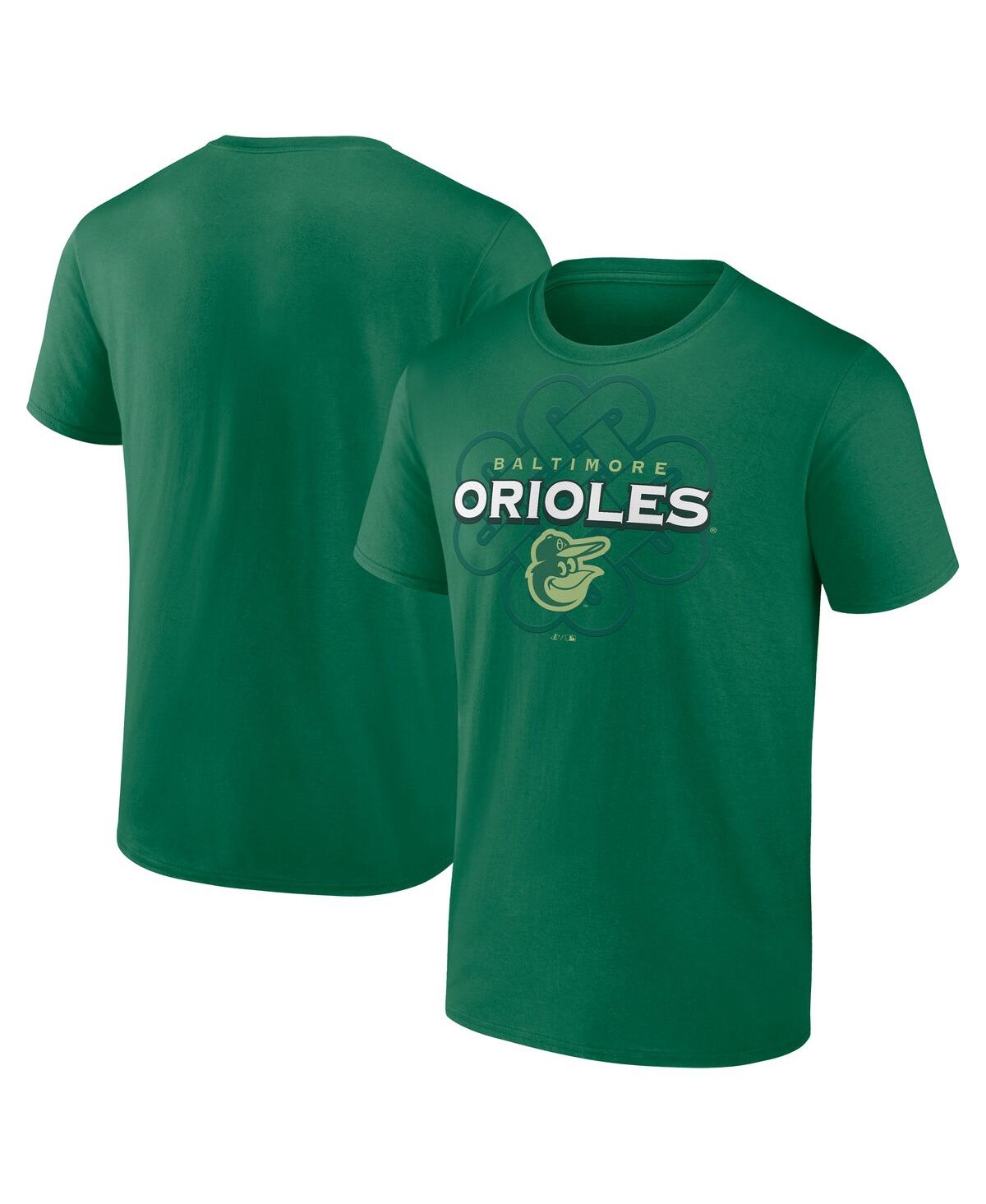 Fanatics Men's Kelly Green Baltimore Orioles Celtic Luck T-shirt In Kelly Green