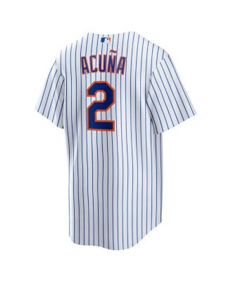 Men's Luisangel Acuna White New York Mets Home Replica Player Jersey