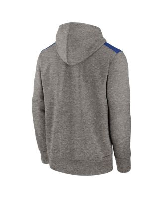 Nike мужская вереска древесный уголь Чикаго Кабс подлинные коллекции производительность пуловер толстовка с капюшоном