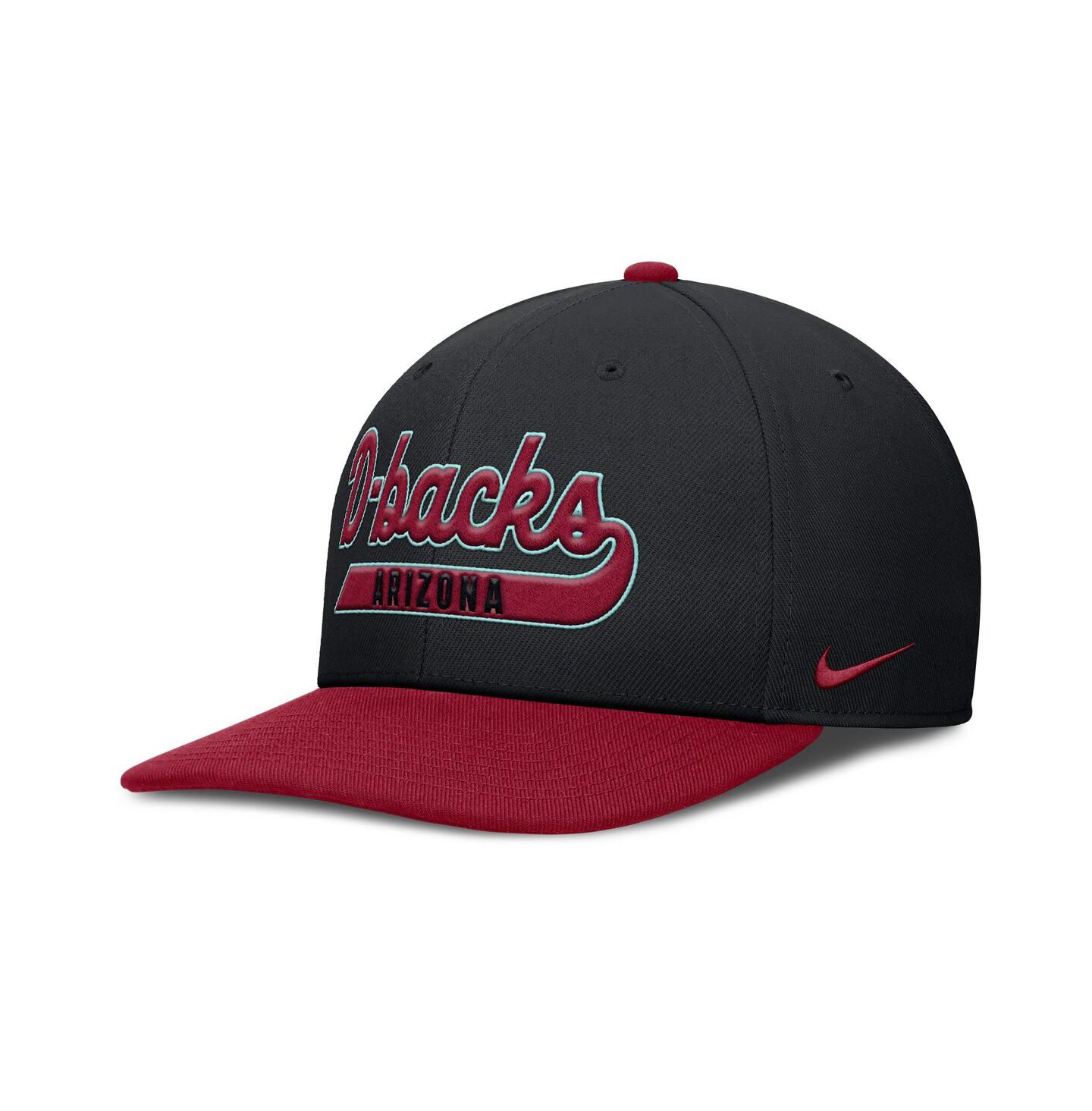 Мужская кепка Nike Black/Red Arizona Diamondbacks Pro Performance Snapback Hat — фото 3