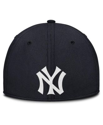 Men's Navy/Gray New York Yankees Rise Swoosh Performance Flex Hat