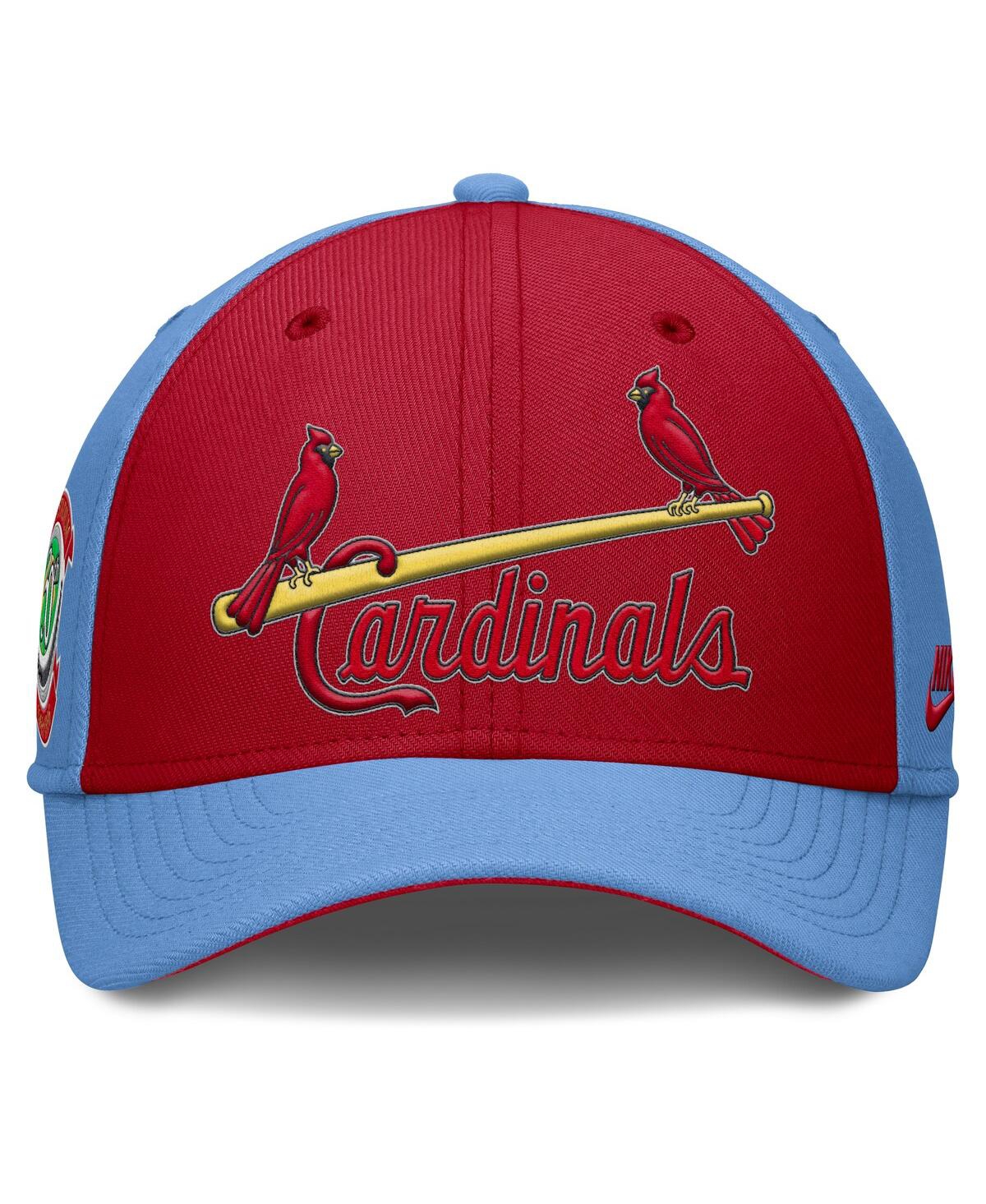 Nike Men's Light Blue/red St. Louis Cardinals Rise Swoosh Performance Flex Hat In Light Blue,red