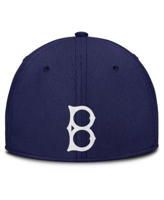 Мужская кепка Nike Brooklyn Dodgers Rise Swoosh Performance Flex от Nike темно-серого цвета