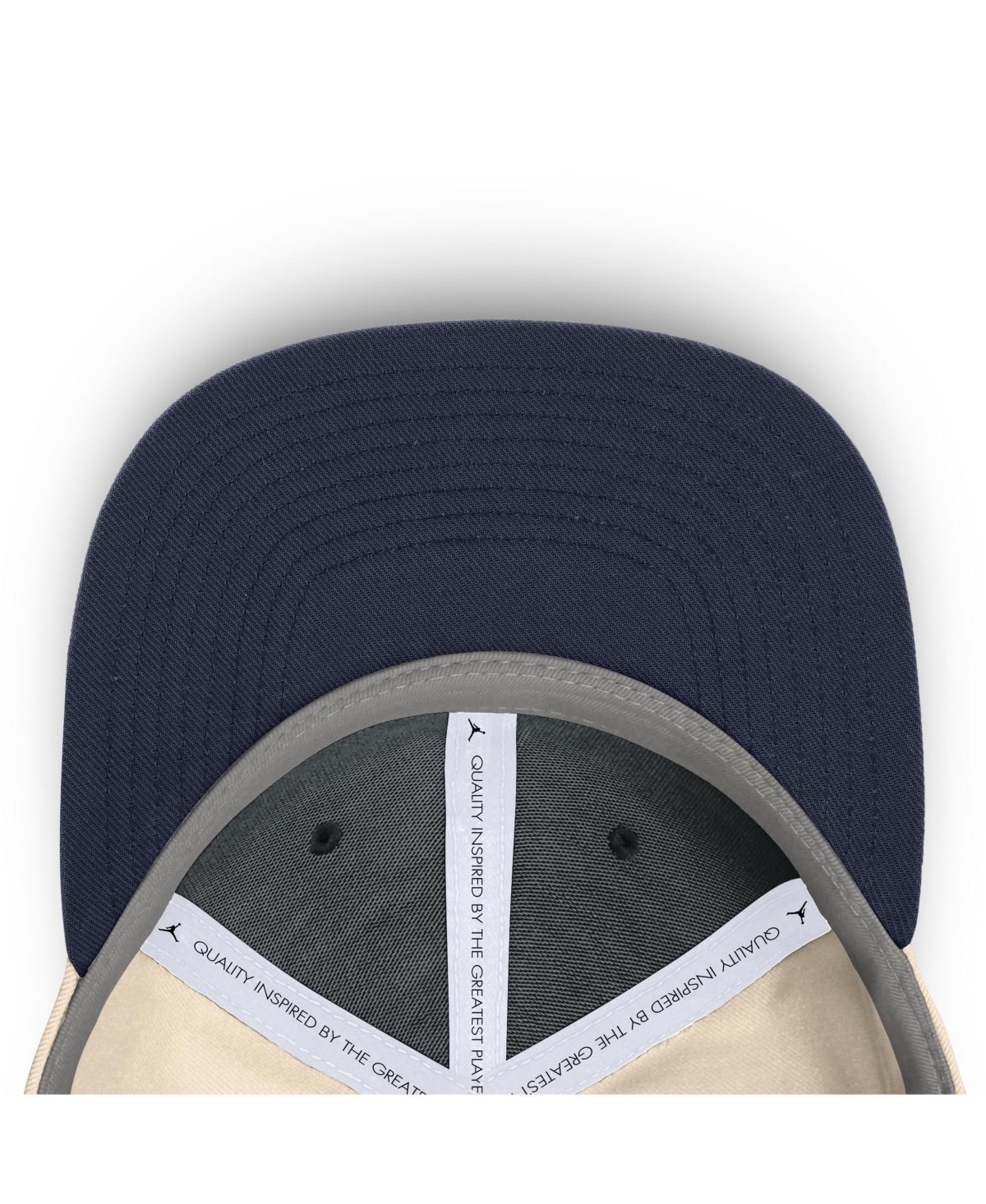JORDAN MEN'S NATURAL MICHIGAN WOLVERINES PRIMETIME TRUE PERFORMANCE FITTED HAT 
