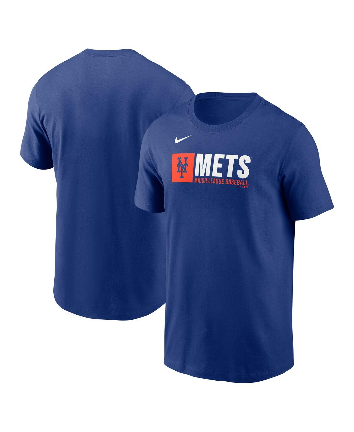 Nike Men's Royal New York Mets Team Block T-shirt In Blue