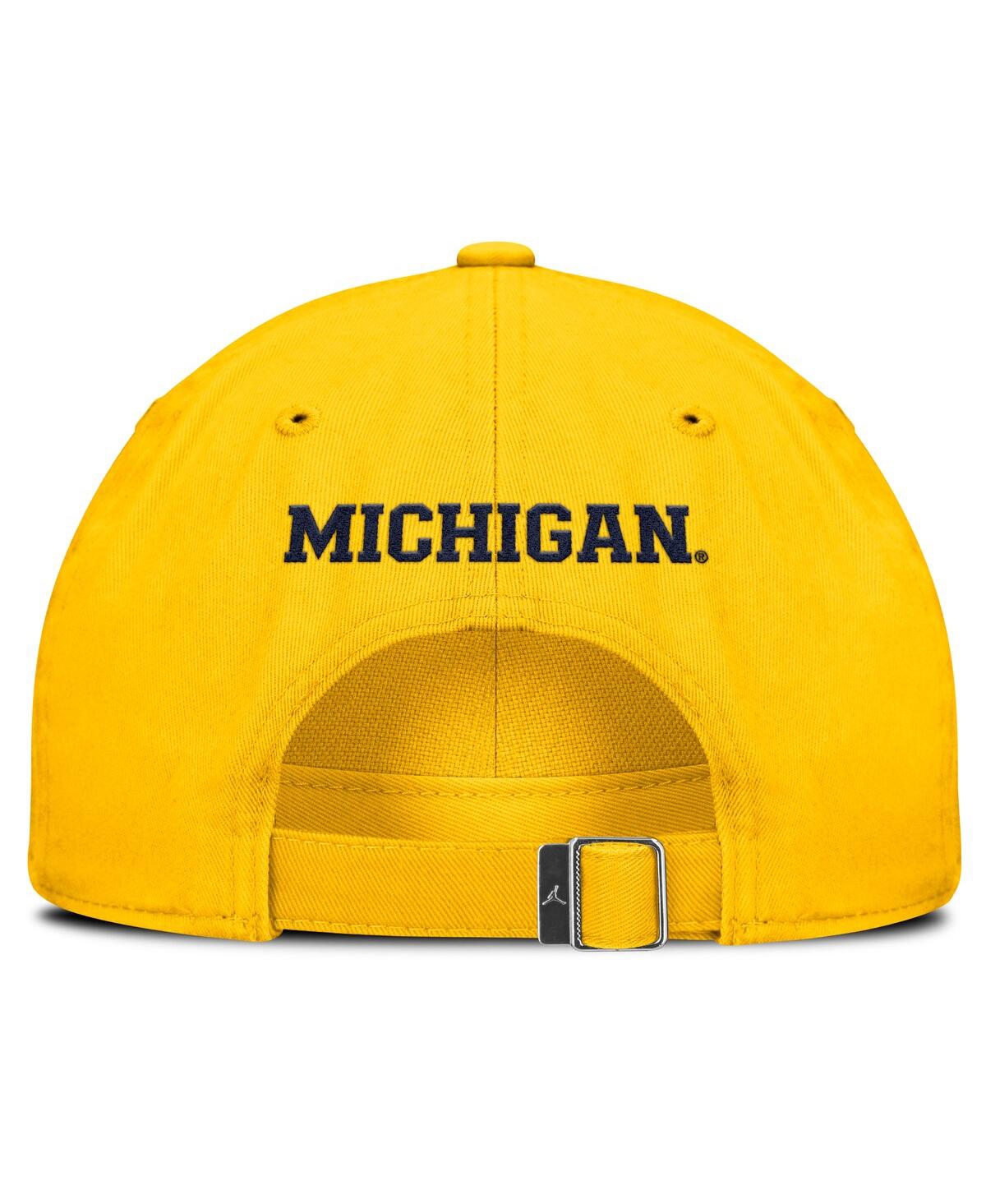 JORDAN MEN'S GOLD MICHIGAN WOLVERINES PRIMETIME CLUB ADJUSTABLE HAT 