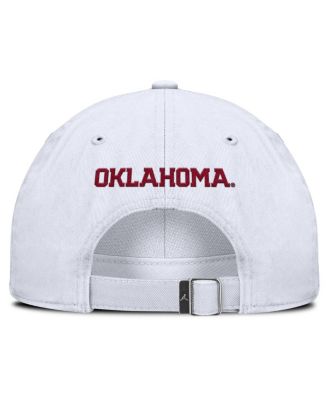 Мужская белая регулируемая шляпа Oklahoma Sooners Prime Time Club от Jordan