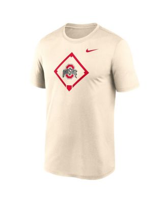 Мужская кремовая футболка Nike Ohio State Buckeyes Legend Baseball Icon Performance от Nike