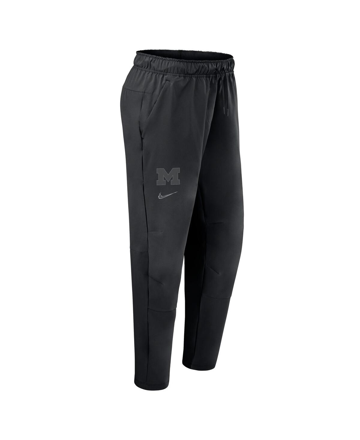 Nike Men's Black Michigan Wolverines Premium Unlimited Woven Performance Pants In Black