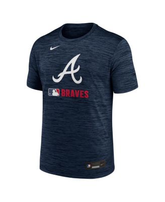 Men's Navy Atlanta Braves Authentic Collection Velocity Performance Practice T-Shirt