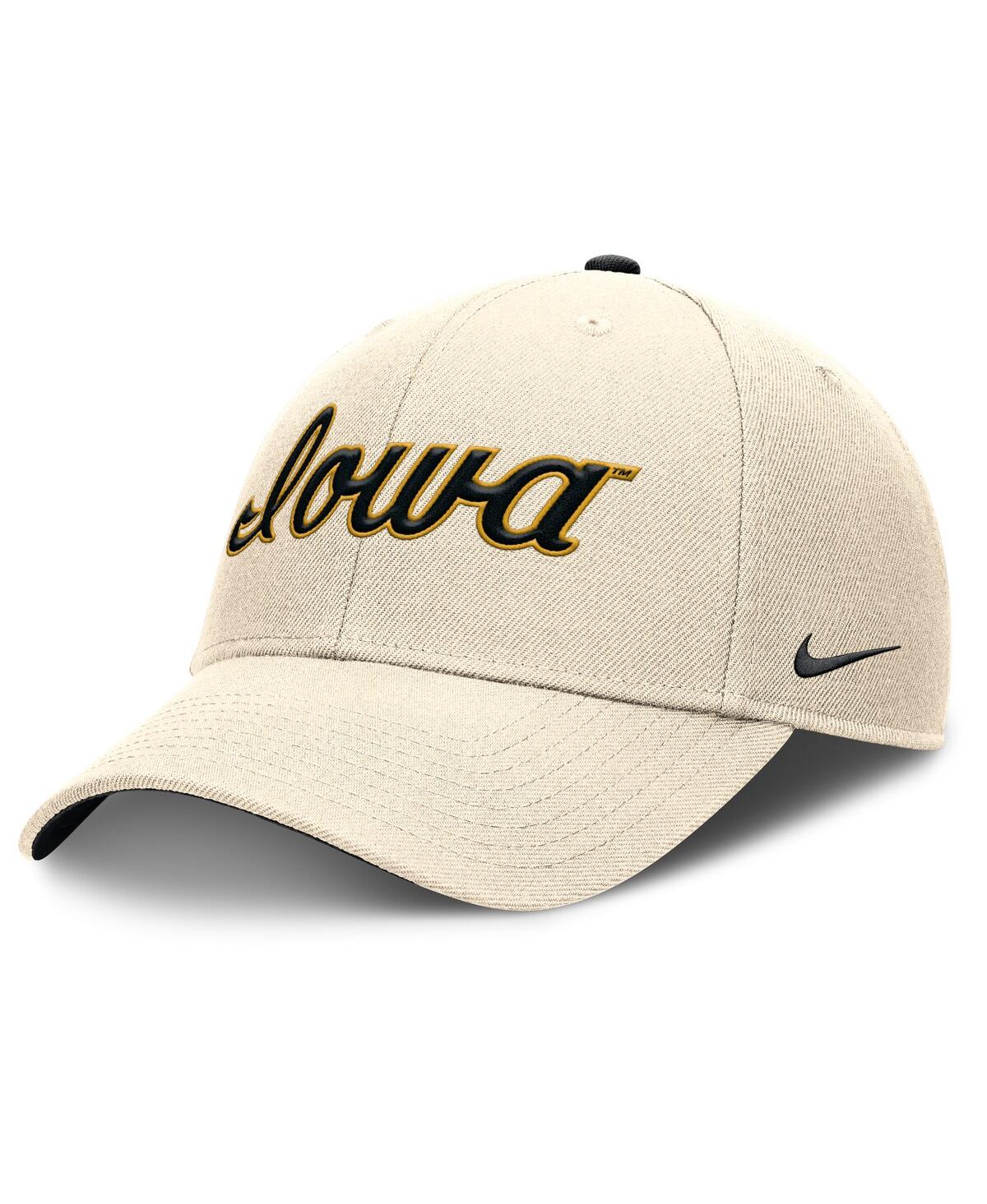 Nike Iowa Hawkeyes Primetime Rise  Men's College Adjustable Hat In Natural