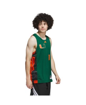 Men's 1 Green/Orange Miami Hurricanes Black History Month Basketball Jersey