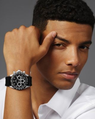 Мужские силиконовые часы Preston Sport серебристого и черного цвета 1037BPRR