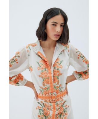 Женское платье Raishma Studio оранжево-розового цвета от Raishma Studio