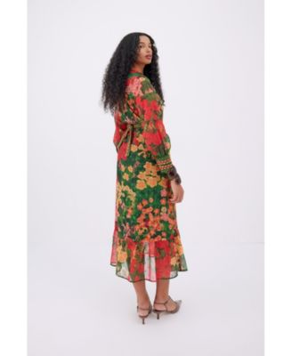 Женское платье Raishma Studio оливкового цвета от Raishma Studio