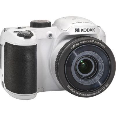 KODAK PIXPRO AZ255-WH 16MP Digital Camera 25X Optical Zoom 24mm Wide Angle Lens Optical Image Stabilization 1080P Full HD Video 3" LCD Vlogging