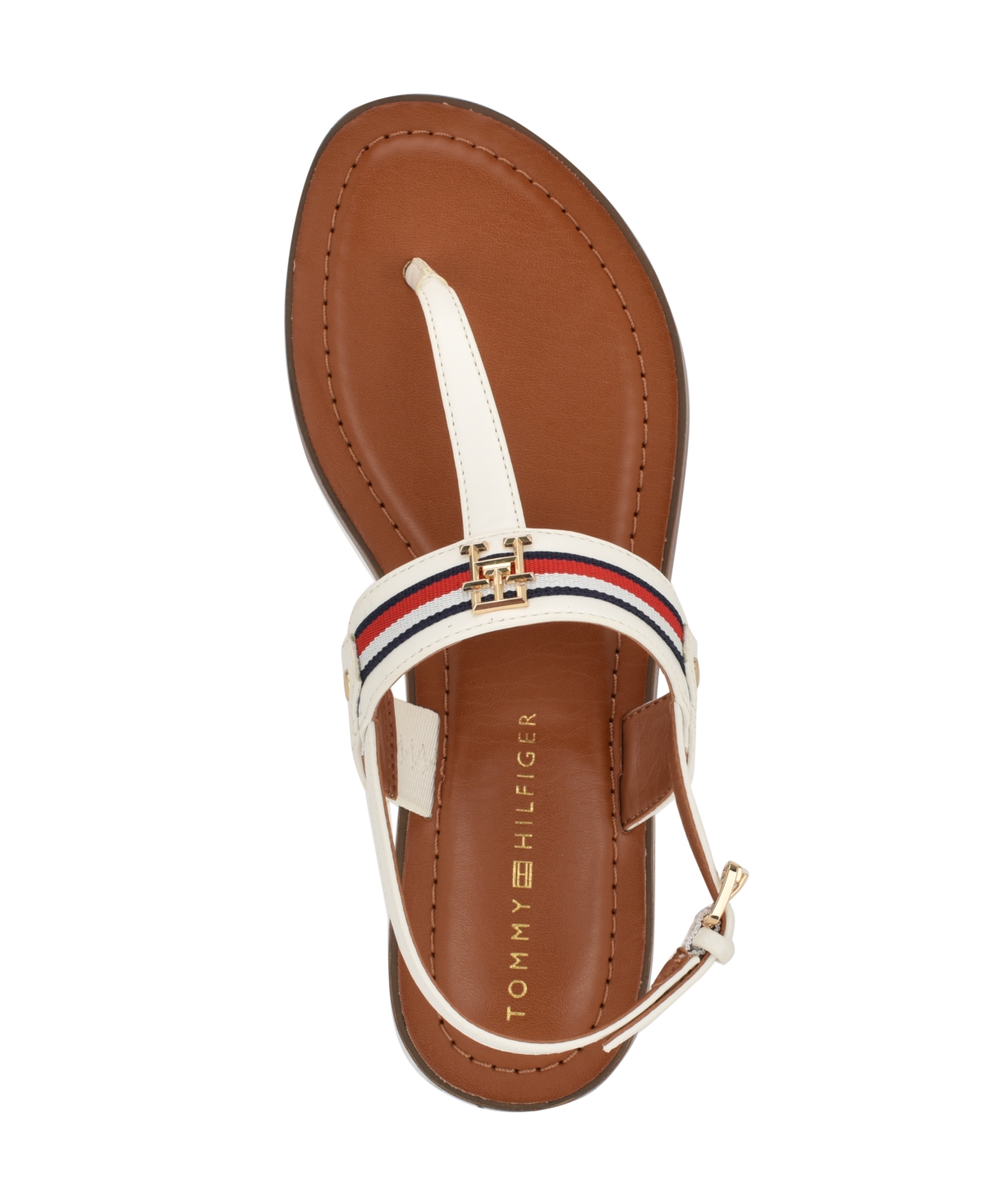 Tommy Hilfiger Gabry T-strap Sandal In White