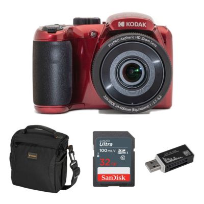 PIXPRO AZ255 16MP Digital Camera 25X Optical Zoom 24mm Wide Angle Lens Optical Image Stabilization 1080P Full HD Video 3" LCD Vlogging