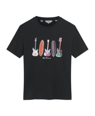 Ben Sherman Mens Surf N Guitars Short Sleeve T-Shirt 9390₽