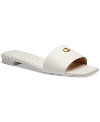 COACH - Women's Sculpted C Flat Sandals