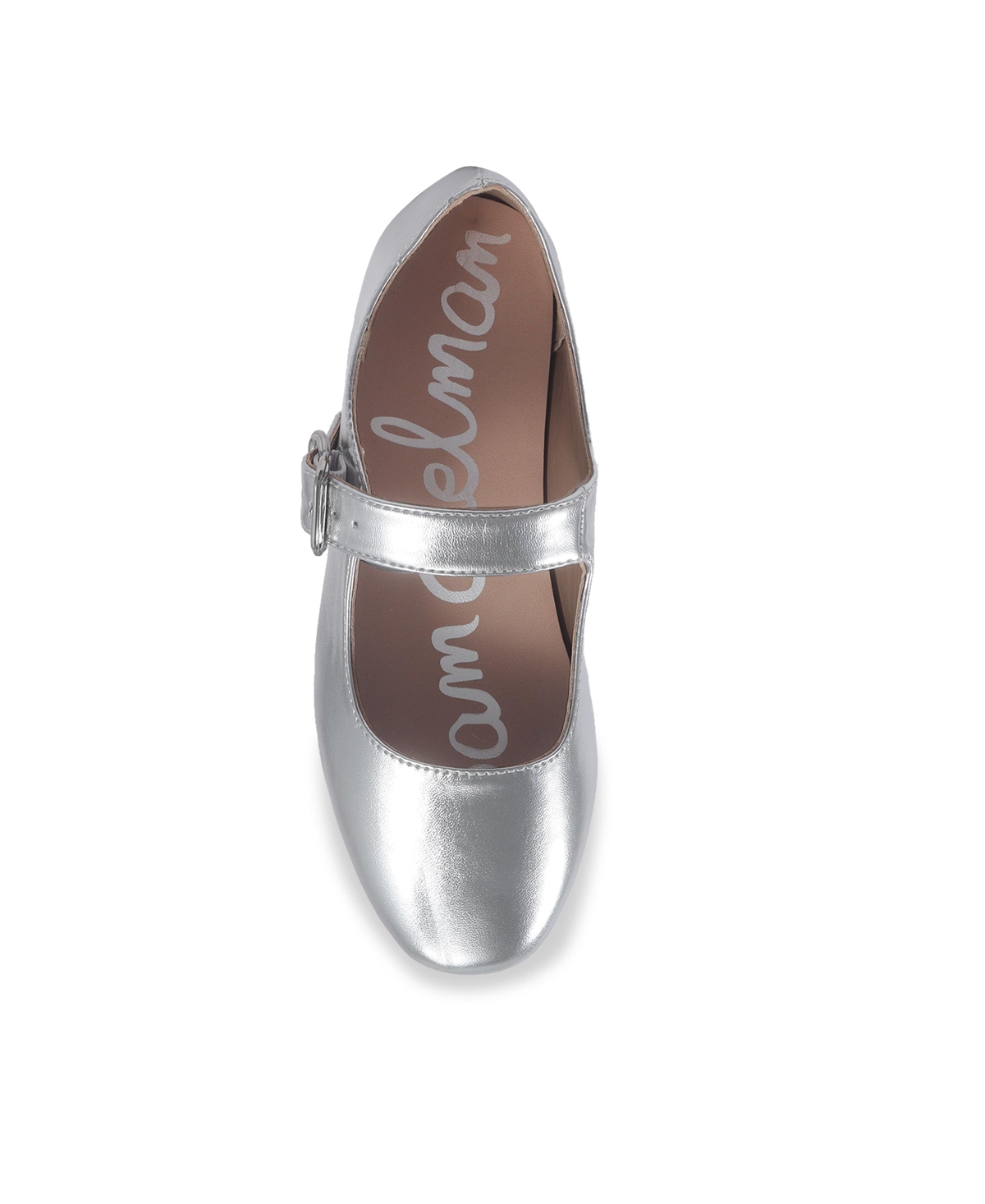 Sam Edelman Little And Big Girls Maeve Michaela Mary Jane In Silver