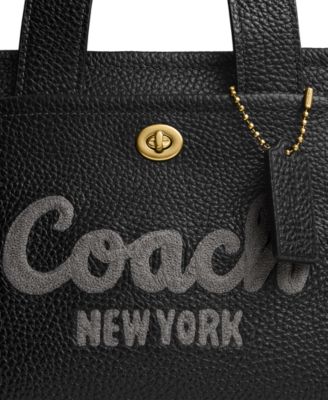 Сумка-тоут COACH Cargo из кожи с галькой 26