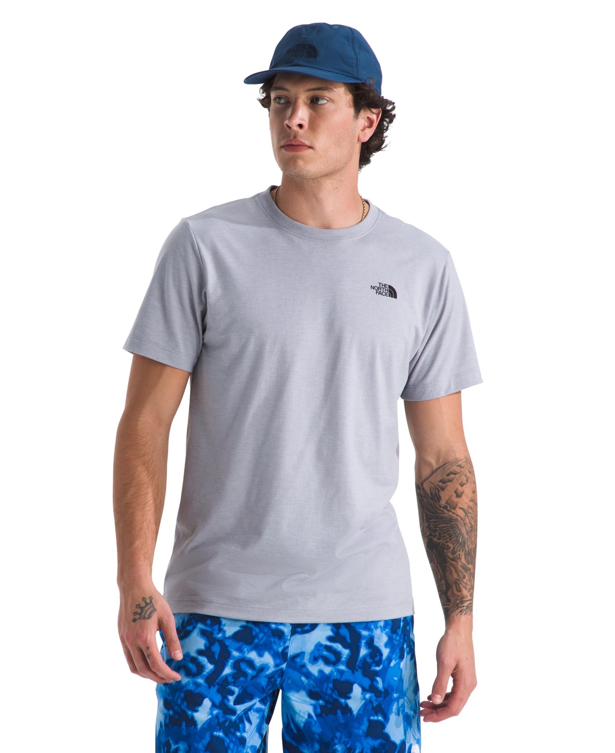 THE NORTH FACE MEN'S SHORT SLEEVE TRI-BLEND T-SHIRT 
