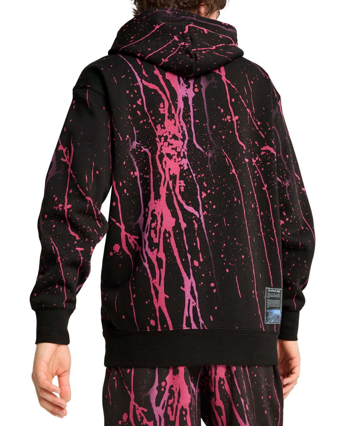 Puma X F1 Men's Splash Color Logo Hoodie In  Black