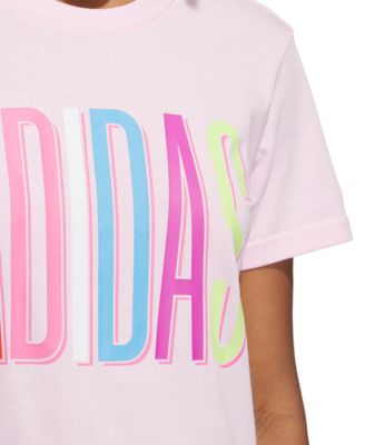 Women's Cotton Multi-Color Logo Crewneck T-Shirt