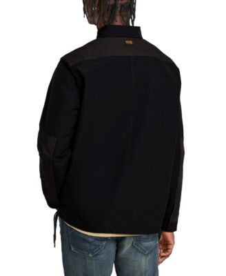 G-Star Raw Мужская рубашка свободного кроя с длинным рукавом и пуговицами спереди в смешанной технике G-Star RAW 36090₽