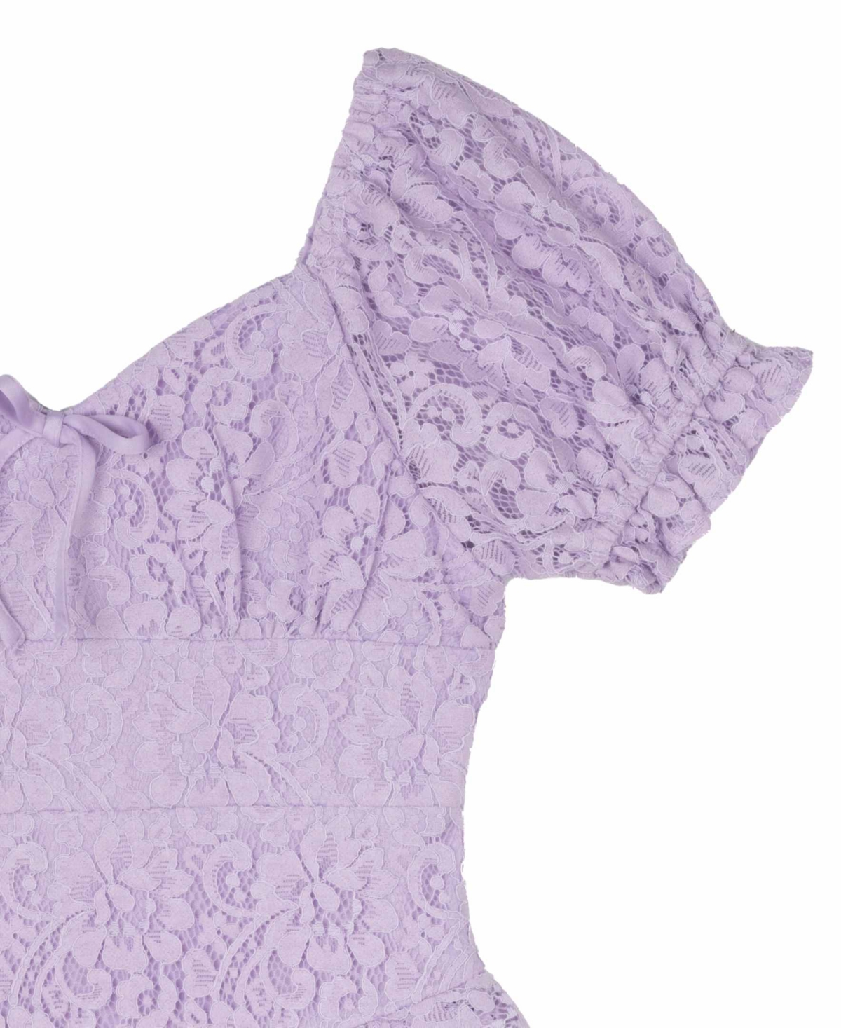 Shop Rare Editions Big Girls Lace Dressy Romper In Lilac