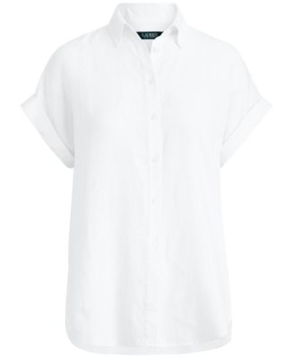 Dolman-Sleeve 100% Linen Shirt