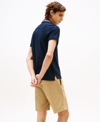 Мужская рубашка поло обычного покроя с воротником-стойкой от Tommy Hilfiger