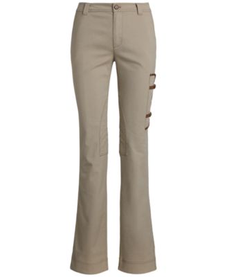 Women's Cotton-Blend Twill Jodhpur Pants