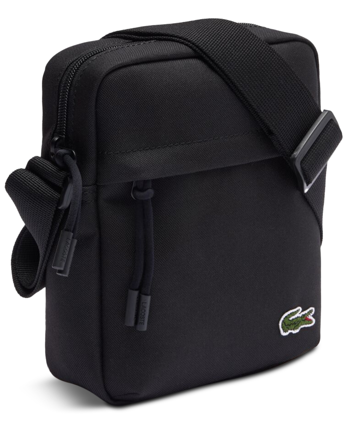 Lacoste Vertical Camera Bag Black In Black
