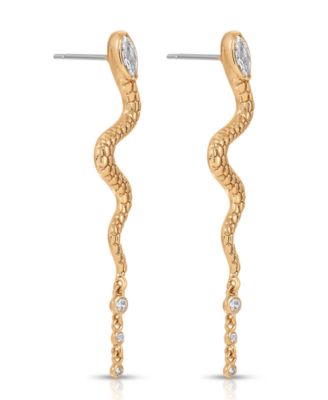 ETTIKA Serpentina Cubic Zirconia Drop Earrings
