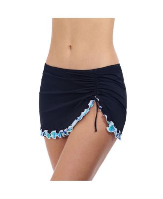 Женская трехцветная юбка-бачата Profile by Gottex с разрезом по низу сбоку