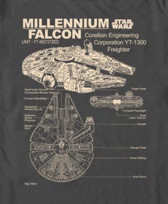 Men's Corellian Freighter Short Sleeve T-Shirt
