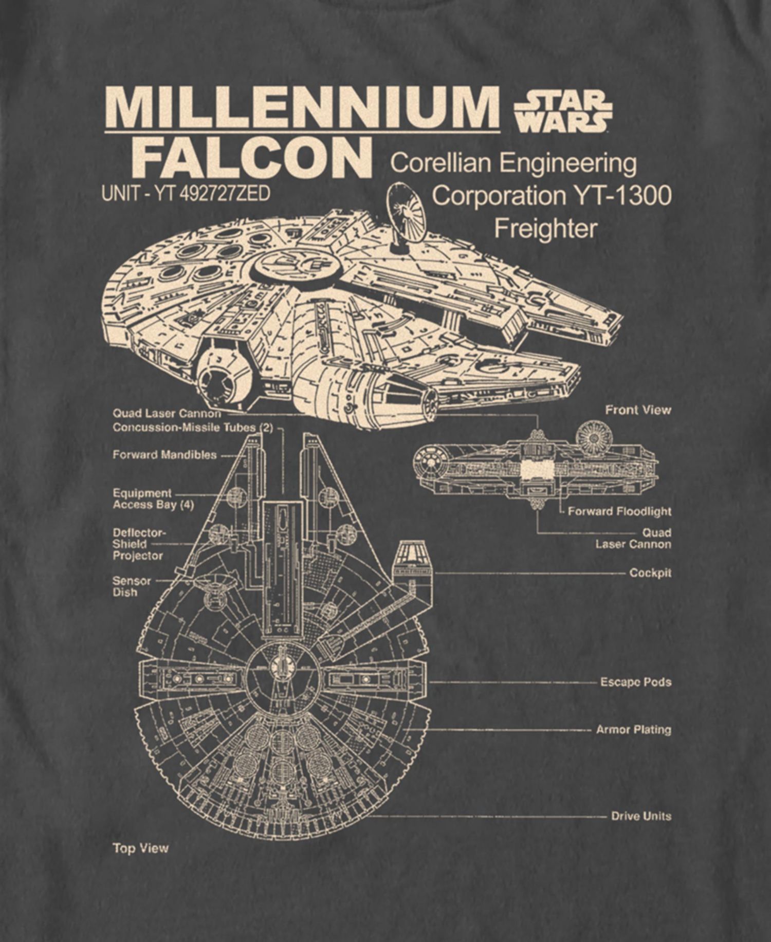 Men's Corellian Freighter Short-Sleeve T-Shirt