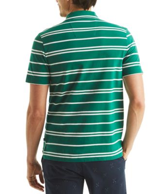 Men's Short Sleeve Striped Polo Shirt