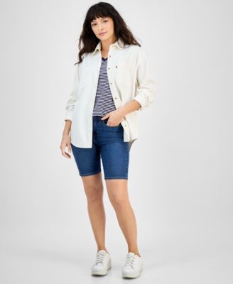 売れ筋商品|||リーバイス カットソー トップス レディース Women's Iris Button-Front Cotton Overshirt Half Way  31905186_fpx.tif?$filterlrg$&