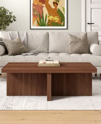 44" Elna Wide Rectangular Coffee Table