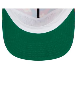 Мужская малиновая кепка-снэпбэк для гольфа с цветочным принтом 