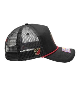 Fan Ink Mens Black Atlanta United FC Atmosphere Trucker Adjustable Hat 9090₽