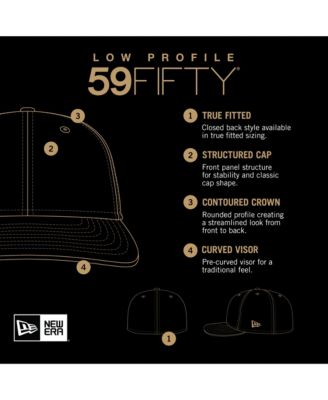 Мужская бейсболка New Era Navy Tampa Bay Rays, представленная в Национальном зале бейсбольной славы, с низким профилем, 59-футовая приталенная шляпа