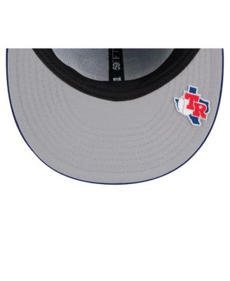 Мужская приталенная шляпа New Era Royal Texas Rangers 2025 MLB Clubhouse 59 за пятьдесят