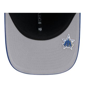 Мужская синяя шляпа Seattle Mariners 2025 MLB Clubhouse 9FORTY M-Crown с регулируемой головкой New Era