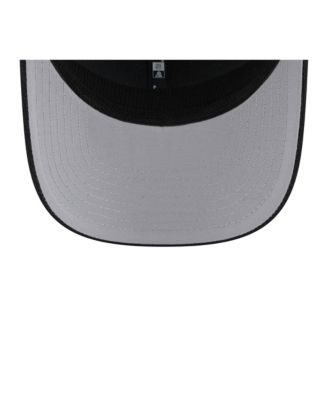 Мужская серо-черная кепка дальнобойщика New Era Pittsburgh Pirates 2025 для тренировок по бейсболке 9SEVENTY с эластичной застежкой