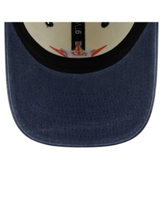 Мужская шляпа New Era кремового / темно-синего цвета Houston Astros Classic с регулируемой длиной 92 см и надписью сбоку