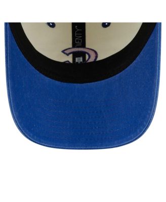 Мужская кепка New Era кремового цвета/Royal Chicago Cubs Classic с регулируемой длиной 92 см и надписью сбоку